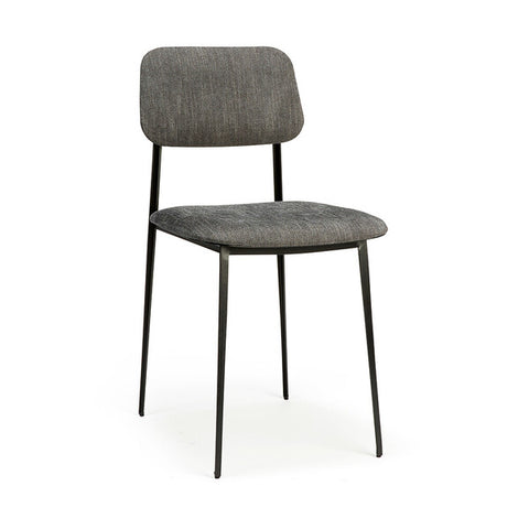 DC dining chair - dark grey fabric