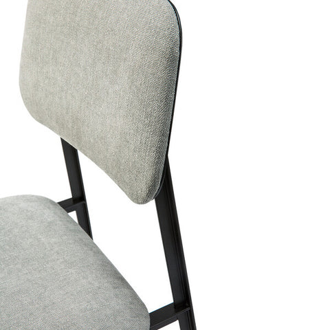 DC Dining Chair, Light Grey Fabric