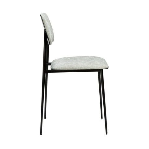 DC Dining Chair, Light Grey Fabric