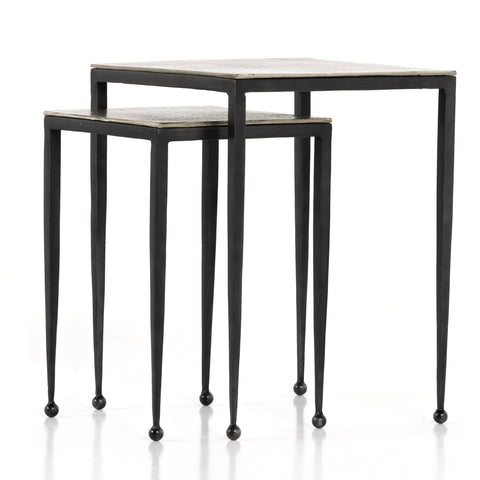 Dalston Nesting End Tables - Antique Nickel
