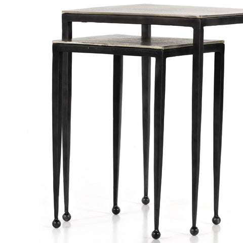 Dalston Nesting End Tables - Antique Nickel