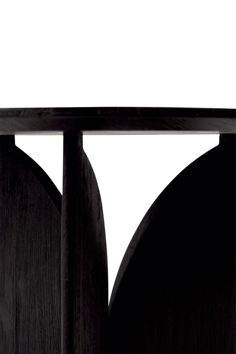 Fin Side table - Black Teak