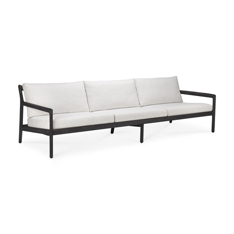 Jack outdoor sofa,104.5" - Teak Black - Off white