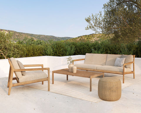 Jack outdoor sofa,71" - Teak-Natural