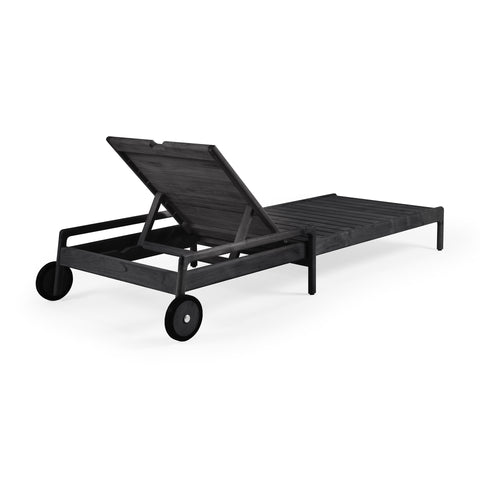Jack outdoor adjustable lounger frame - Teak Black