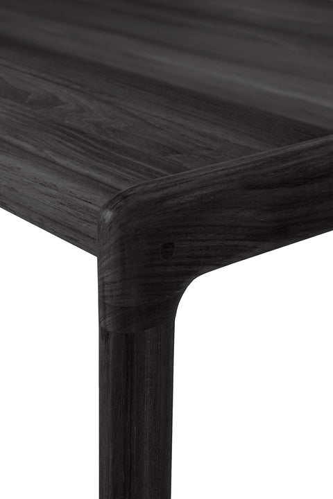 Jack Outdoor Side table - Teak Black