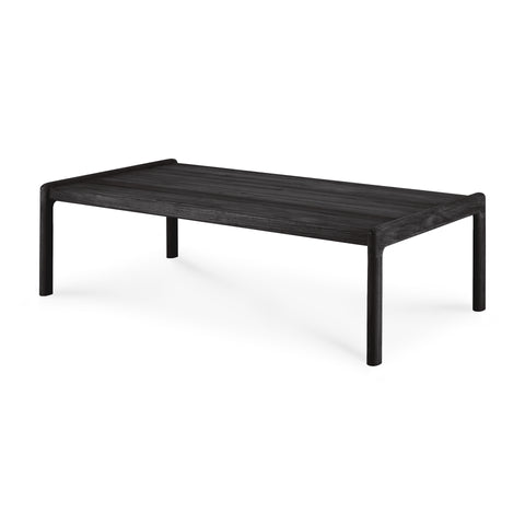 Jack Outdoor Coffee Table, 47.5" - Teak Black