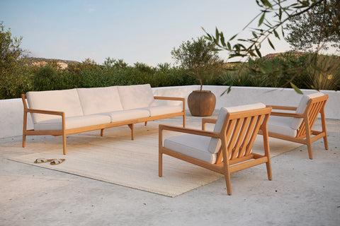 Jack outdoor sofa,71" - Teak-off white