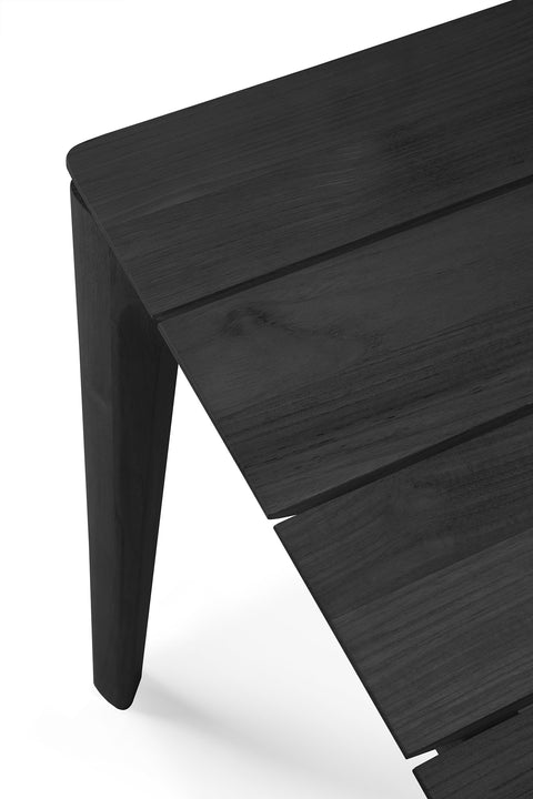 Bok Outdoor dining table, 79" - Teak Black