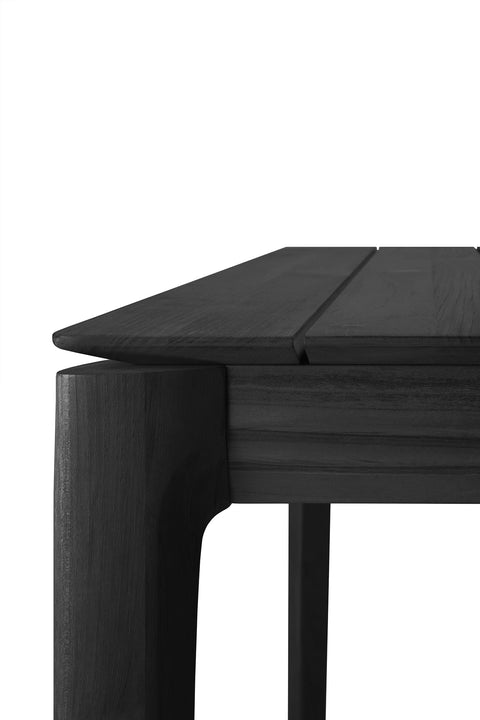 Bok Outdoor dining table,98.5" - Teak Black