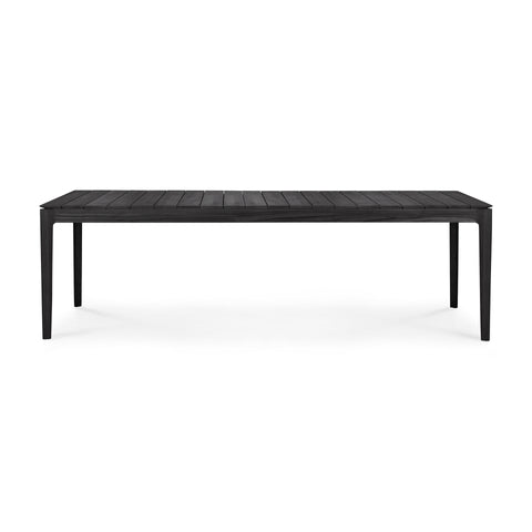 Bok Outdoor dining table,98.5" - Teak Black