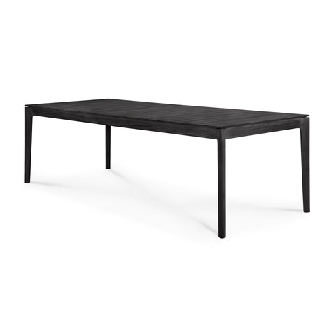 Bok Outdoor dining table,98.5" - Teak Black