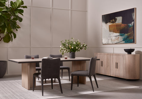 Cross Dining Table-Ashen Walnut