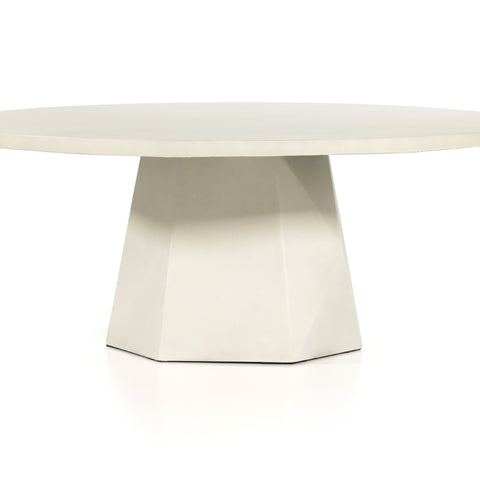 Bowman Outdoor Coffee Table-White Concrete