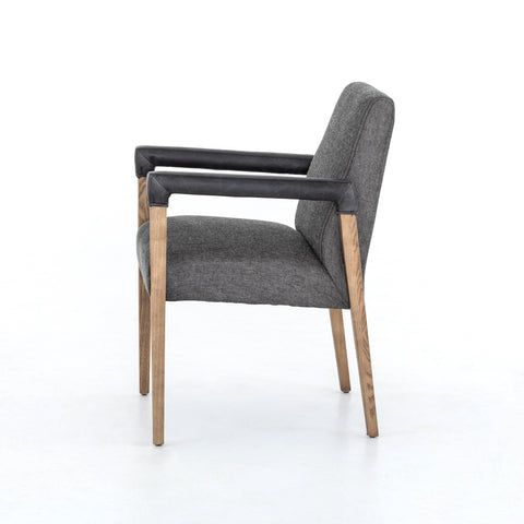 Reuben Dining Chair-Lamont Oak/Ives Black