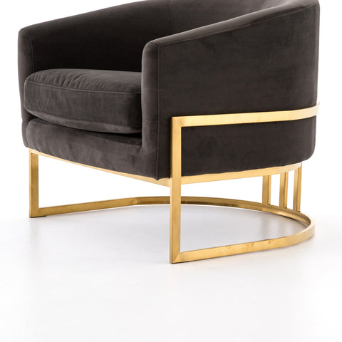 Corbin Chair-Brass - Bella Smoke