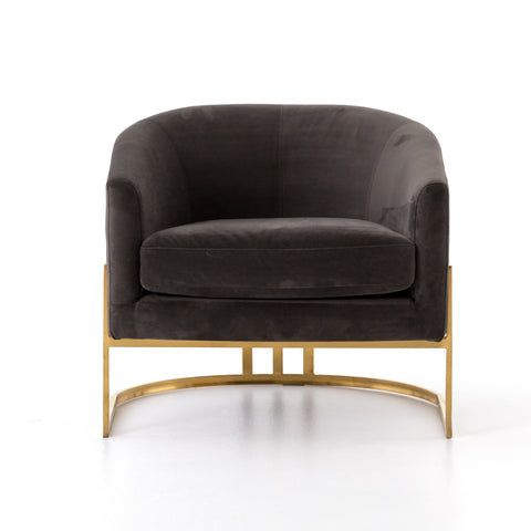 Corbin Chair-Brass - Bella Smoke