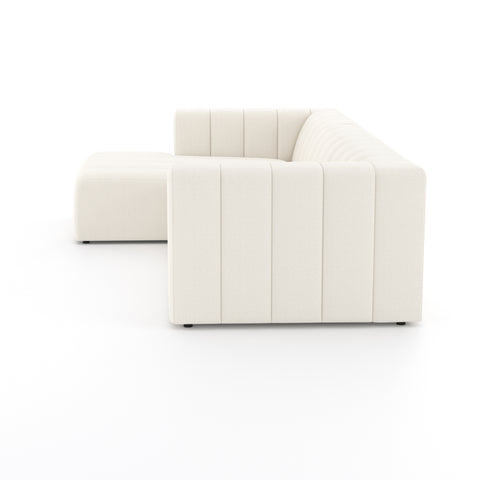 Langham Channeled 3Pc LAF Sectional -Fayette Cloud