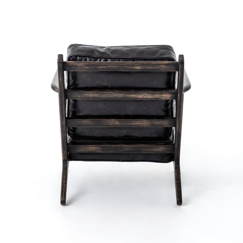 Brooks Lounge Chair-Rialto Ebony Black Wash