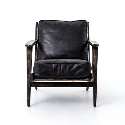 Brooks Lounge Chair-Rialto Ebony Black Wash