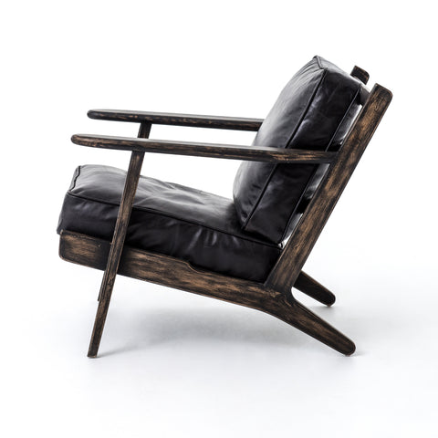 Brooks Lounge Chair-Rialto Ebony Black Wash