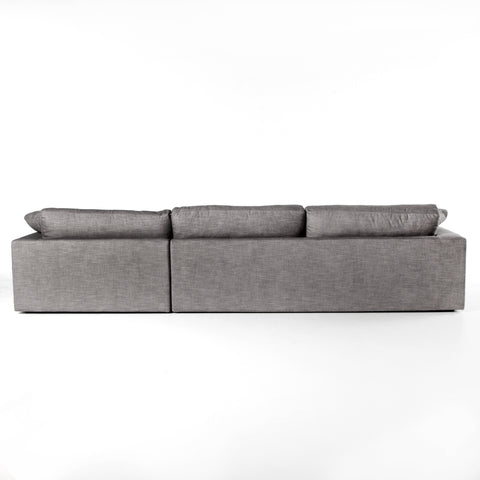 Plume 2pc Sectional RAF Chaise 136" - Harbor Grey