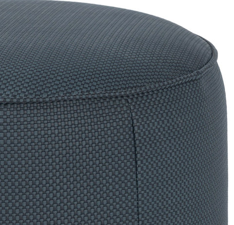 Sinclair Round Ottoman - Fresno Cobalt