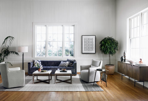 Kimble Swivel Chair - Noble Platinum