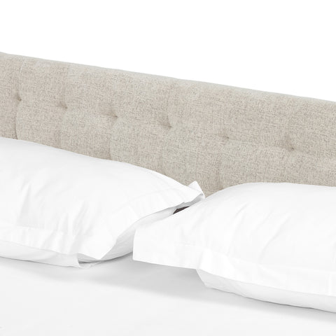 Newhall Bed-55"-Plushtone Linen-Queen