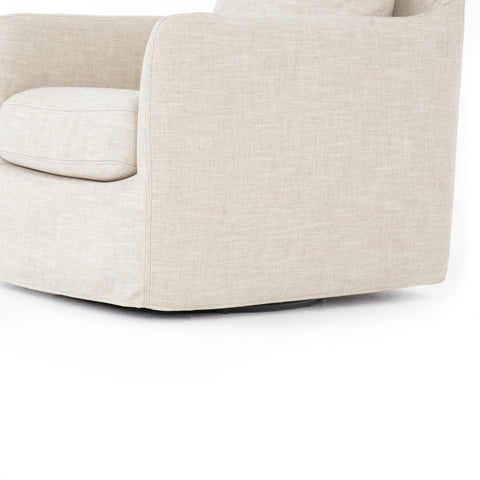 Banks Swivel Chair-Cambric Ivory
