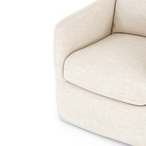 Banks Swivel Chair-Cambric Ivory