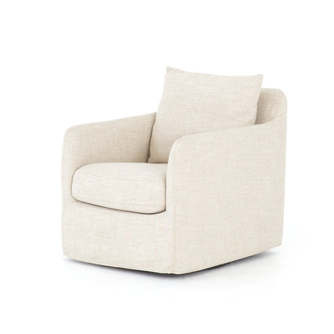 Banks Swivel Chair-Cambric Ivory