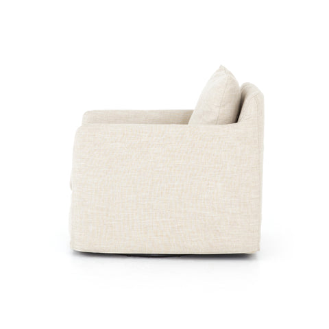 Banks Swivel Chair-Cambric Ivory