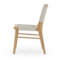 Delmar Outdoor Dining Chair-Natural w/ Ivory Rope