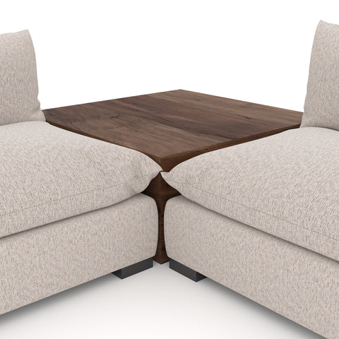 Westwood 4Pc Sectional w/ Cnr Table -Bayside Pebble