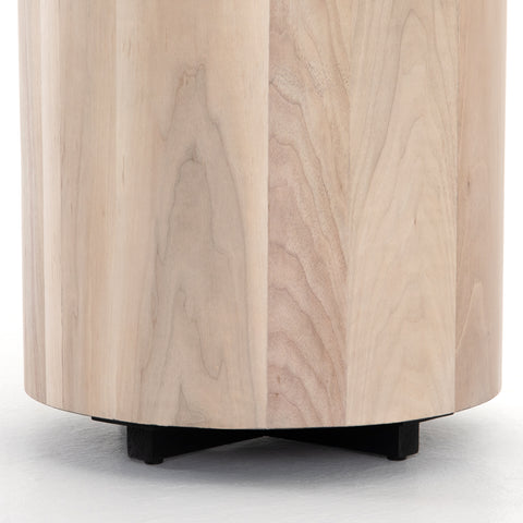 Hudson Round End Table - Ashen Walnut