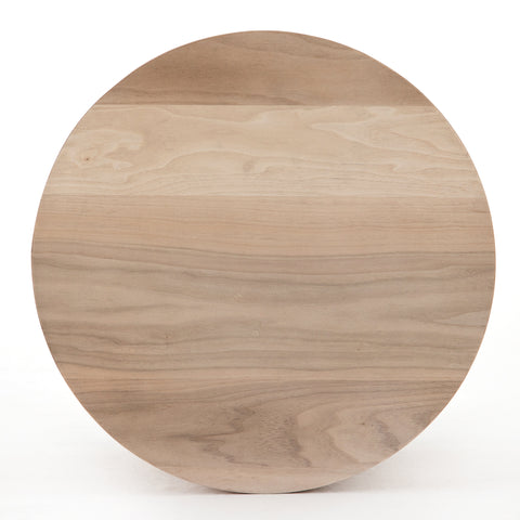 Hudson Round End Table - Ashen Walnut