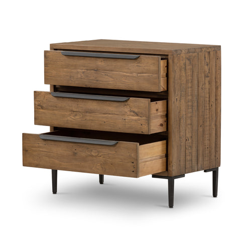 Wyeth 3 Drawer Dresser-Rustic Sandalwood