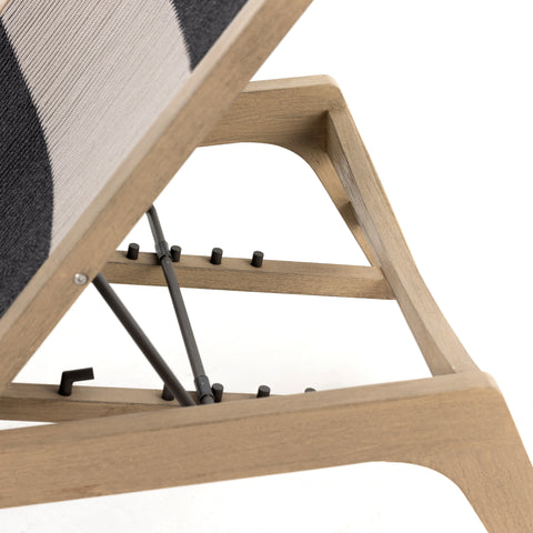 Julian Outdoor Chaise-Washed Brown