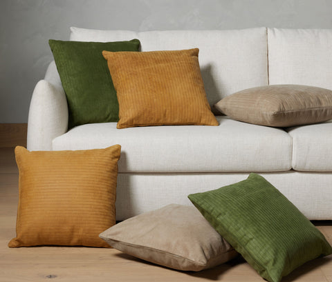 Sevanne Embossed Leather Pillow-Mh-Set 2 - IN STOCK