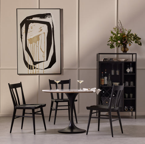 Gregory Dining Chair-Black Oak
