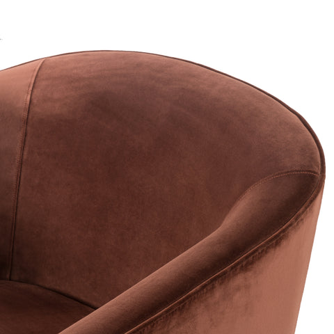 Fae Chair-Burnt Auburn Velvet