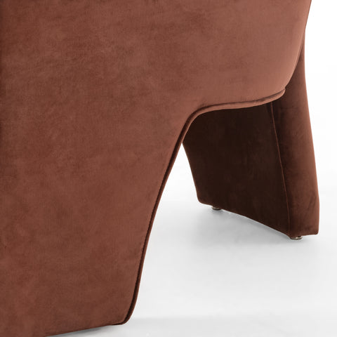Fae Chair-Burnt Auburn Velvet