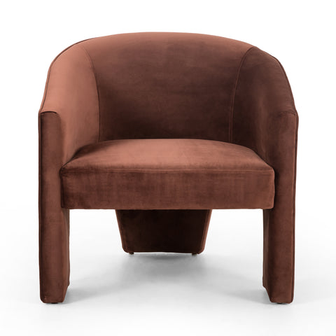 Fae Chair-Burnt Auburn Velvet