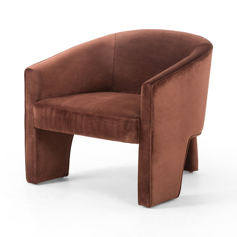 Fae Chair-Burnt Auburn Velvet
