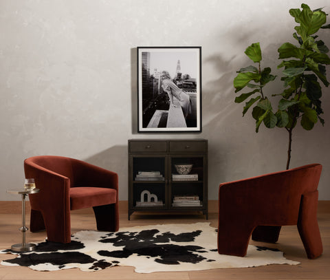 Fae Chair-Burnt Auburn Velvet