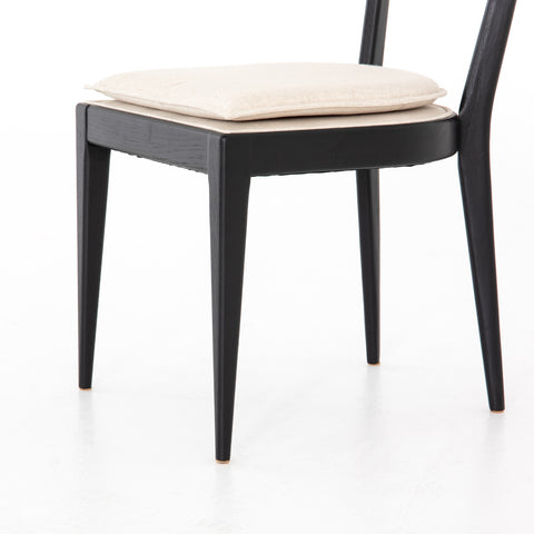 Britt Dining Chair-Brushed Ebony/ Saville Flax