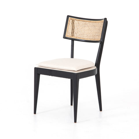 Britt Dining Chair-Brushed Ebony/ Saville Flax