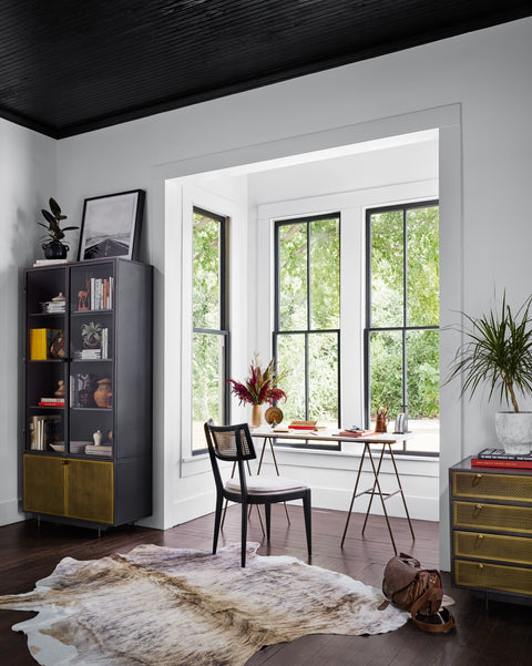 Britt Dining Chair-Brushed Ebony/ Saville Flax