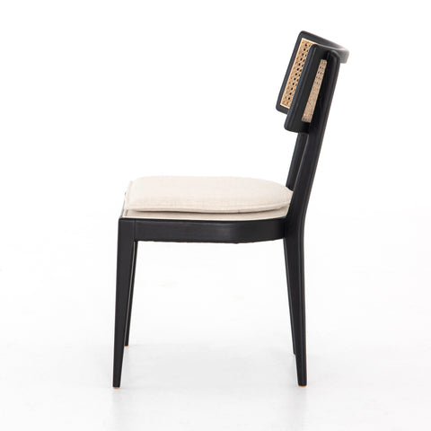 Britt Dining Chair-Brushed Ebony/ Saville Flax
